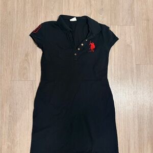 U.S. Polo Assn. Navy Dress with Red Logo